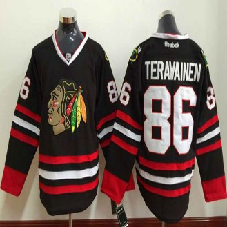 Chicago Blackhawks #86 Teuvo Teravainen Black Stitched NHL Jersey