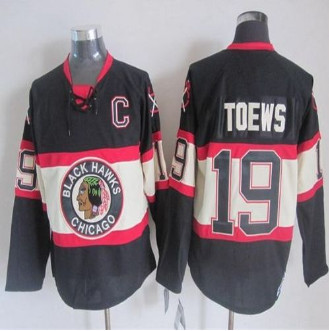 Chicago Blackhawks #19 Jonathan Toews Black Third CCM Stitched NHL Jersey