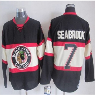 Chicago Blackhawks #7 Brent Seabrook Black Third CCM Stitched NHL Jersey