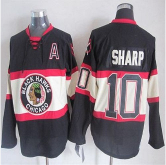 Chicago Blackhawks #10 Patrick Sharp Black Third CCM Stitched NHL Jersey