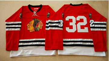 Mitchell And Ness 1960-61 Chicago Blackhawks #32 Michal Rozsival Red Stitched NHL Jersey