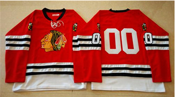 Mitchell And Ness 1960-61 Chicago Blackhawks #00 Clark Griswold Red Stitched NHL Jersey