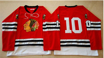 Mitchell And Ness 1960-61 Chicago Blackhawks #10 Patrick Sharp Red Stitched NHL Jersey