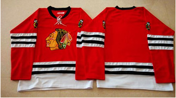 Mitchell And Ness 1960-61 Chicago Blackhawks Blank Red Stitched NHL Jersey