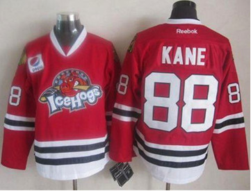 Chicago Blackhawks #88 Patrick Kane Red Ice Hogs Stitched NHL Jersey