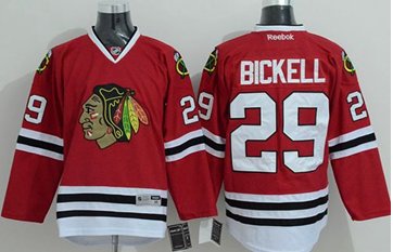 Chicago Blackhawks #29 Bryan Bickell Red Stitched NHL Jersey