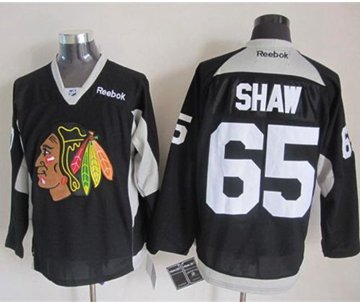 Chicago Blackhawks #65 Andrew Shaw Black Practice Stitched NHL Jersey