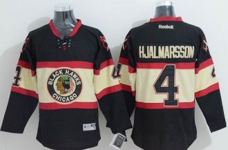 Chicago Blackhawks #4 Niklas Hjalmarsson Black New Third Stitched NHL Jersey