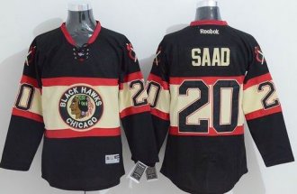 Chicago Blackhawks #20 Brandon Saad Black New Third Stitched NHL Jersey