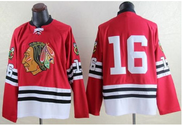 Mitchell And Ness 1960-61 Blackhawks #16 Marcus Kruger Red Throwback Stitched NHL Jersey