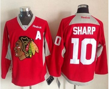 Chicago Blackhawks #10 Patrick Sharp Red Hockey Fights Cancer Stitched NHL Jersey