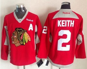 Chicago Blackhawks #2 Duncan Keith Red Hockey Fights Cancer Stitched NHL Jersey