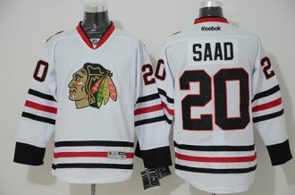 Chicago Blackhawks #20 Brandon Saad White Stitched NHL Jersey