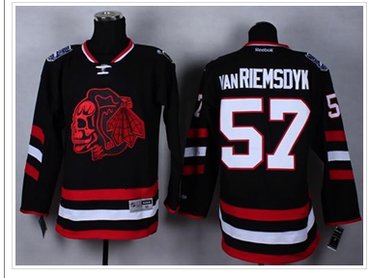 Chicago Blackhawks #57 Trevor Van Riemsdyk Black(Red Skull) 2014 Stadium Series Stitched NHL Jersey