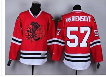 Chicago Blackhawks #57 Trevor Van Riemsdyk Red(Red Skull) Stitched NHL Jersey