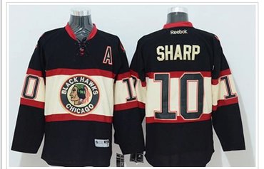 Chicago Blackhawks #10 Patrick Sharp Black New Third Stitched NHL Jersey