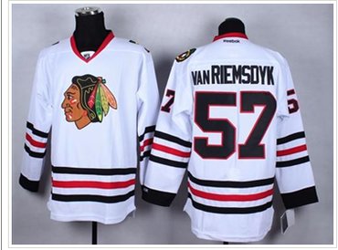 Chicago Blackhawks #57 Trevor Van Riemsdyk Whte Stitched NHL Jersey