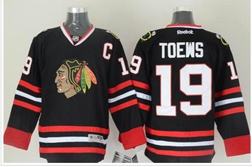 Chicago Blackhawks #19 Jonathan Toews Black Stitched NHL Jersey