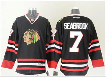 Chicago Blackhawks #7 Brent Seabrook Black Stitched NHL Jersey