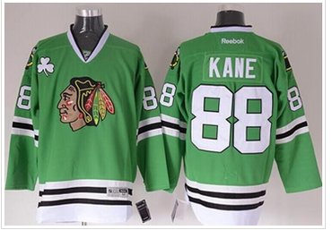 Chicago Blackhawks #88 Patrick Kane Green Stitched NHL Jersey