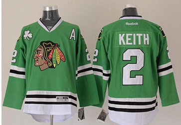 Chicago Blackhawks #2 Duncan Keith Green Stitched NHL Jersey