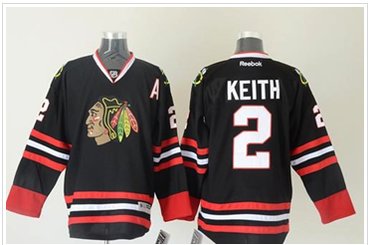 Chicago Blackhawks #2 Duncan Keith Black Stitched NHL Jersey