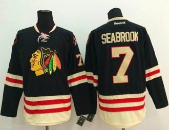 Chicago Blackhawks #7 Brent Seabrook Black 2015 Winter Classic Stitched NHL Jersey