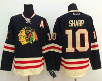 Chicago Blackhawks #10 Patrick Sharp Black 2015 Winter Classic Stitched NHL Jersey