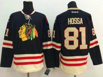 Chicago Blackhawks #81 Marian Hossa Black 2015 Winter Classic Stitched NHL Jersey