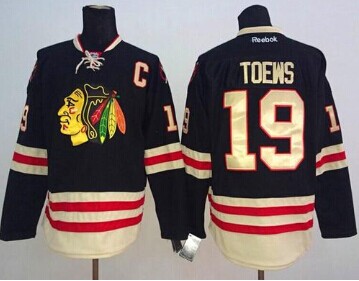 Chicago Blackhawks #19 Jonathan Toews Black 2015 Winter Classic Stitched NHL Jersey