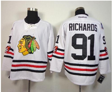 Chicago Blackhawks #91 Brad Richards White 2015 Winter Classic Stitched NHL Jersey