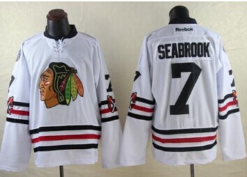 Chicago Blackhawks #7 Brent Seabrook White 2015 Winter Classic Stitched NHL Jersey