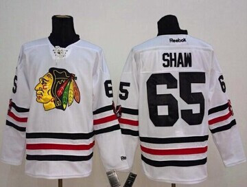 Chicago Blackhawks #65 Andrew Shaw White 2015 Winter Classic Stitched NHL Jersey