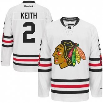 Chicago Blackhawks #2 Duncan Keith White 2015 Winter Classic Stitched NHL Jersey