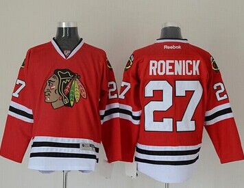 Chicago Blackhawks #27 Jeremy Roenick Red Stitched NHL Jersey