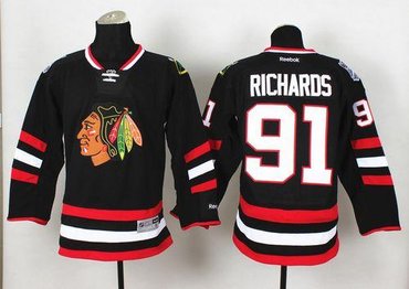 Chicago Blackhawks #91 Brad Richards Black 2014 Stadium Series Stitched NHL Jersey