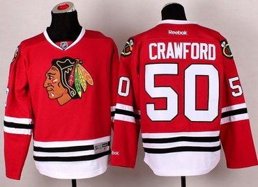 Chicago Blackhawks #50 Corey Crawford Red NHL Jersey