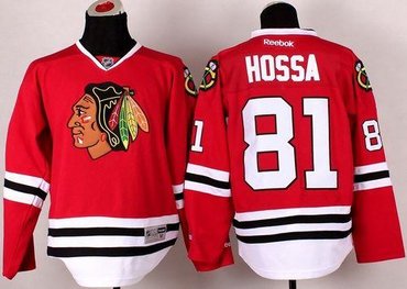 Chicago Blackhawks #81 Marian Hossa Red NHL Jersey