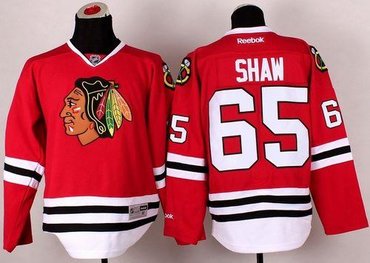 Chicago Blackhawks #65 Andrew Shaw Red NHL Jersey