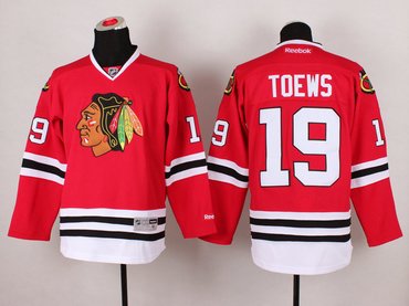 Chicago Blackhawks #19 Jonathan Toews Red Hockey NHL Jersey