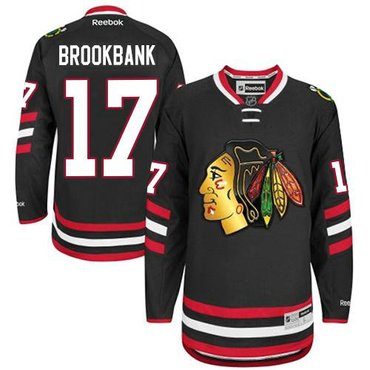 Chicago Blackhawks #17 Sheldon Brookbank Black 2014 Stadium Series Hockey NHL Jersey