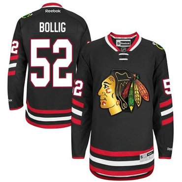 Chicago Blackhawks #52 Brandon Bollig Black 2014 Stadium Series Hockey NHL Jersey