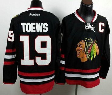 Chicago Blackhawks #19 Jonathan Toews Black 2014 Stadium Series Hockey NHL Jersey