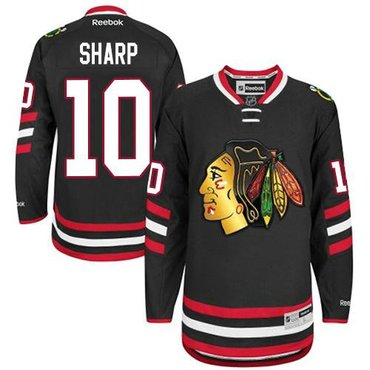 Chicago Blackhawks #10 Patrick Sharp Black 2014 Stadium Series Hockey NHL Jersey