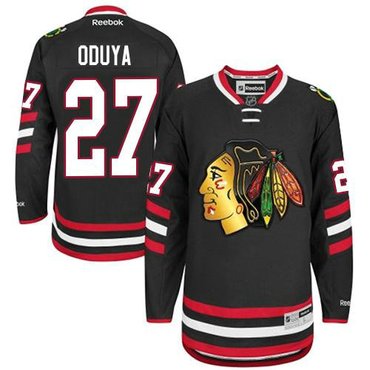 Chicago Blackhawks #27 Johnny Oduya Black 2014 Stadium Series Hockey NHL Jersey