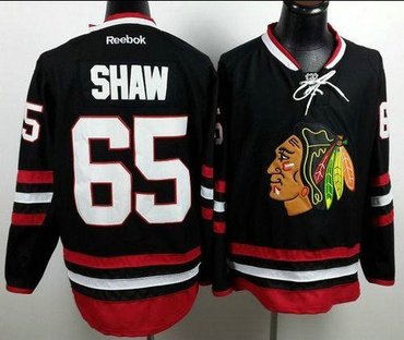 Chicago Blackhawks #65 Andrew Shaw Black 2014 Stadium Series Hockey NHL Jersey