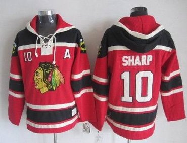 NHL jerseys chicago blackhawks #10 sharp red(pullover hooded sweatshirt)