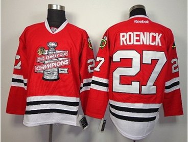 NHL chicago blackhawks #27 roenick red(new 2013 Stanley cup champions)