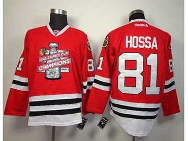 NHL chicago blackhawks #81 hossa red(new 2013 Stanley cup champions)