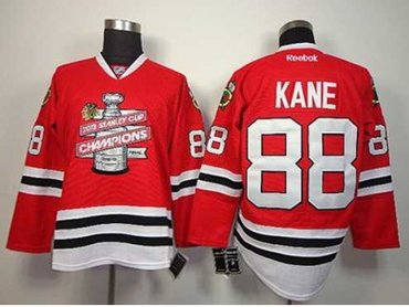 NHL chicago blackhawks #88 kane red(new 2013 Stanley cup champions)